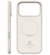 Magsafe Силиконов Калъф за iPhone 17 Pro, Crong Color Cover Magnetic Case, Бежов (2)