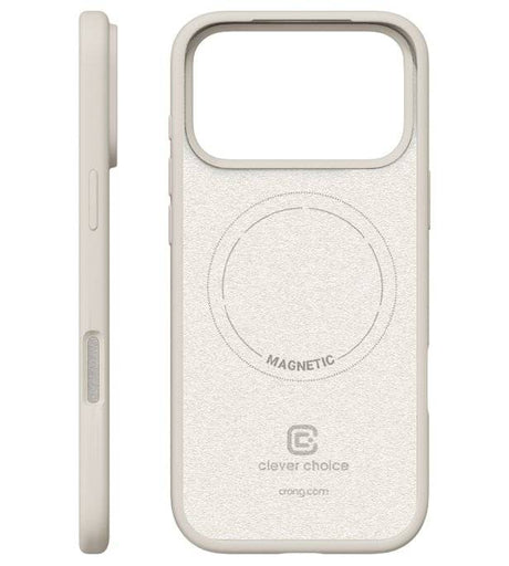 Magsafe Силиконов Калъф за iPhone 17 Pro, Crong Color Cover Magnetic Case, Бежов (2)