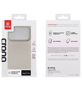 Magsafe Силиконов Калъф за iPhone 17 Pro, Crong Color Cover Magnetic Case, Бежов (6)
