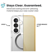 Magsafe Калъф за Samsung S26, Speck Presidio Perfect-Clear Magnet Case, Прозрачен (6)