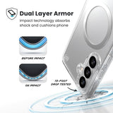 Magsafe Калъф за Samsung S26 Plus, Speck Presidio Perfect-Clear Magnet Case, Прозрачен (7)