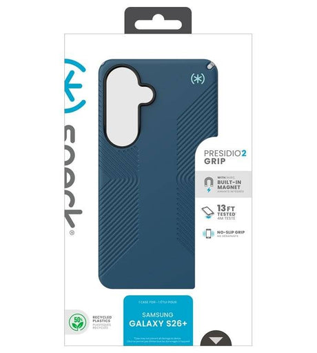 Magsafe Калъф за Samsung S26, Speck Presidio2 Grip Magnet Case, Син (9)