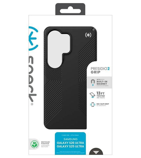 Magsafe Калъф за Samsung S26 Ultra, Speck Presidio2 Grip Magnet Case, Черен (9)