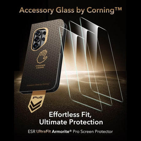 Протектор за Samsung S26 Ultra, ESR Ultrafit Armorite Pro Glass, Прозрачен (9)