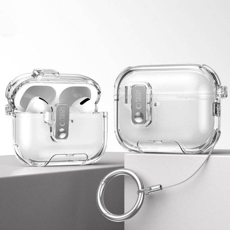 Калъф за Apple AirPods Pro 3, Tech-Protect Bounce Pro Case, Прозрачен (4)