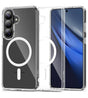 Magsafe Калъф за Samsung S26 Plus, Tech-Protect Hybrid FlexAir Clear Case, Прозрачен