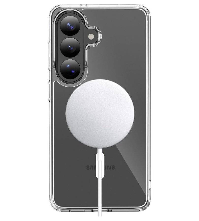 Magsafe Калъф за Samsung S26 Plus, Tech-Protect Hybrid FlexAir Clear Case, Прозрачен (4)