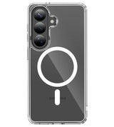 Magsafe Калъф за Samsung S26 Plus, Tech-Protect Hybrid FlexAir Clear Case, Прозрачен (3)
