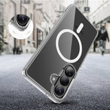 Magsafe Калъф за Samsung S26 Plus, Tech-Protect Hybrid FlexAir Clear Case, Прозрачен (6)