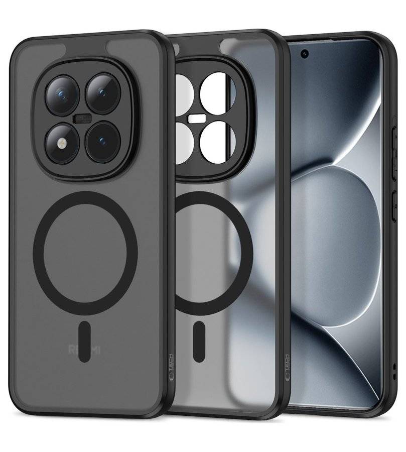 Magsafe Калъф за Xiaomi Poco M8 Pro, Tech-Protect MagMat Case, Черен