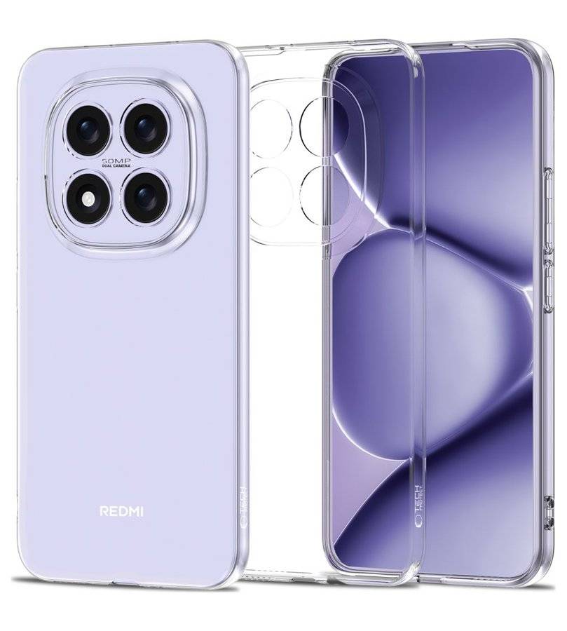 Силиконов Калъф за Xiaomi Poco M8 Pro, Tech-Protect FlexAir Clear Case, Прозрачен