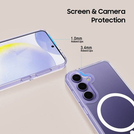 Magsafe Калъф за Samsung A57, Tech-Protect Hybrid FlexAir Clear Case, Прозрачен (5)