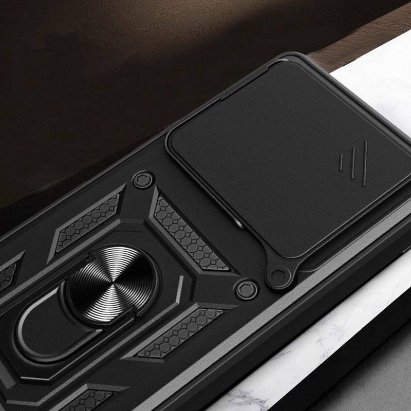 Калъф с Предпазител за Камера и Стойка за Xiaomi Redmi Note 15 Pro 5G, Tech-Protect CamShield Pro Case, Черен (6)
