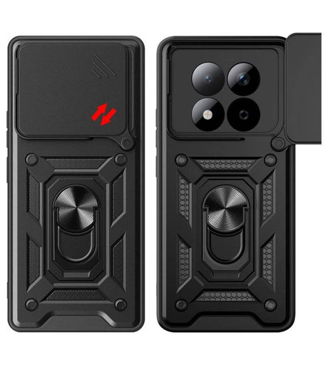 Калъф с Предпазител за Камера и Стойка за Xiaomi Redmi Note 15 Pro Plus 5G, Tech-Protect CamShield Pro Case, Черен (2)