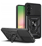 Калъф с Предпазител за Камера и Стойка за Samsung A57, Tech-Protect CamShield Pro Case, Черен