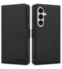 Кожен Калъф с Джобове за Samsung S26, Tech-Protect Wallet Book Case, Черен