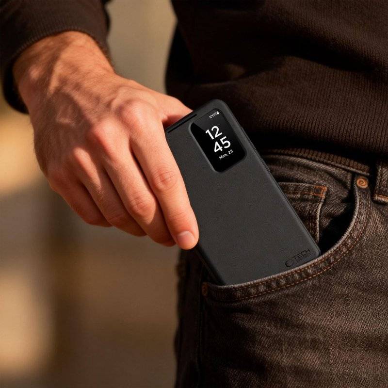Активен Калъф за Samsung S26 Plus, Tech-Protect Smart Wallet Book Case, Черен (4)