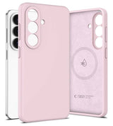 Magsafe Калъф за Samsung S26 Plus, Tech-Protect Silicone Case, Розов (2)