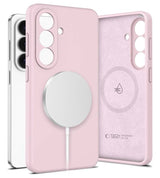 Magsafe Калъф за Samsung S26 Plus, Tech-Protect Silicone Case, Розов