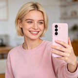Magsafe Калъф за Samsung S26 Plus, Tech-Protect Silicone Case, Розов (3)