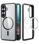 Magsafe Калъф за Samsung S26, Spigen Ultra Hybrid Case, Черен (2)