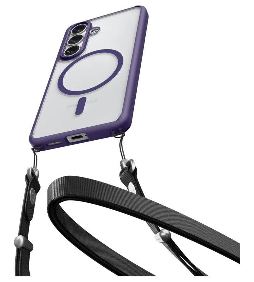 Magsafe Калъф за Samsung S26, Spigen Ultra Hybrid Case, Лилав (6)