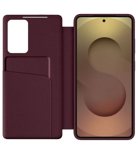 Активен Калъф за Samsung S26 Ultra, Tech-Protect Smart Wallet Book Case, Бордо (2)