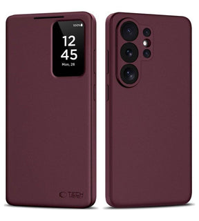 Активен Калъф за Samsung S26 Ultra, Tech-Protect Smart Wallet Book Case, Бордо