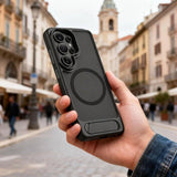 Magsafe Калъф с Поставка за Samsung S26 Ultra, Tech-Protect Magrack Case, Черен (7)