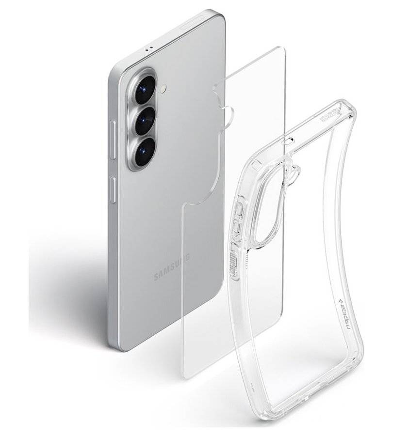 Противоударен Хибриден Калъф за Samsung S26 Plus, Spigen Ultra Hybrid Case, Прозрачен (4)