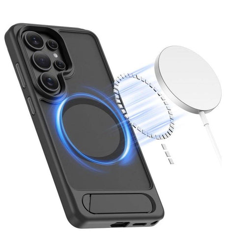 Magsafe Калъф с Поставка за Samsung S26 Ultra, Tech-Protect Magrack Case, Черен (2)