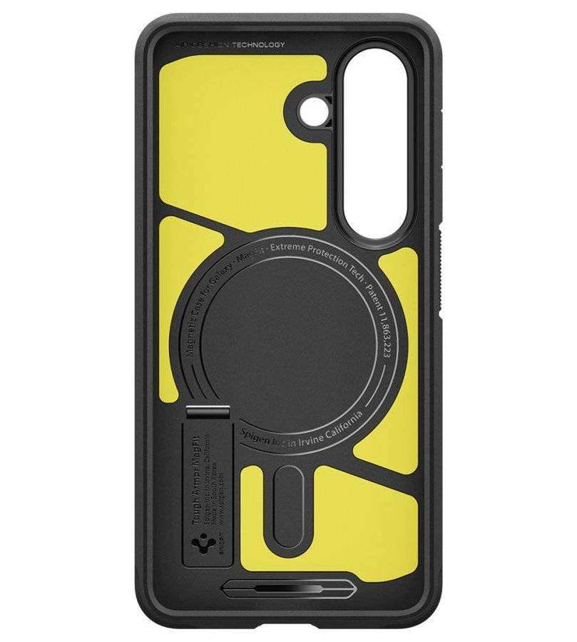Magsafe Противоударен Калъф за Samsung S26, Spigen Tough Armor Case, Черен (4)