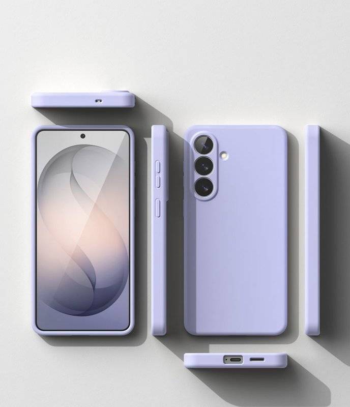 Magsafe Калъф за Samsung S26 Plus, Ringke Silicone Magnetic Case, Лилав (5)