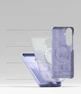 Magsafe Калъф за Samsung S26 Plus, Ringke Silicone Magnetic Case, Лилав (7)