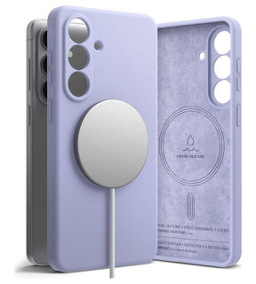 Magsafe Калъф за Samsung S26 Plus, Ringke Silicone Magnetic Case, Лилав
