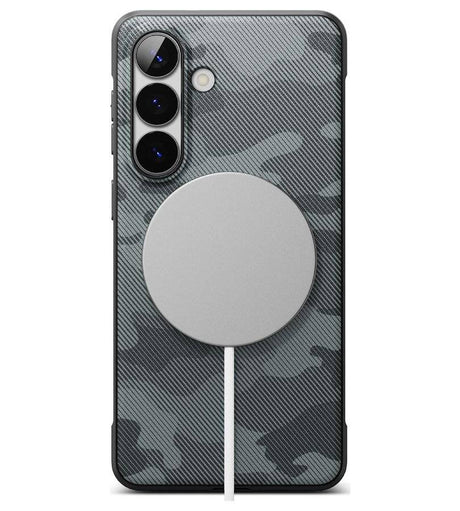 Magsafe Противоударен Калъф за Samsung S26, Ringke Onyx Magnetic Camo Case, Черен (3)