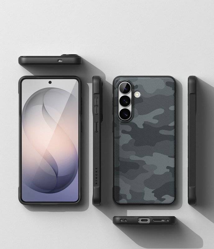 Magsafe Противоударен Калъф за Samsung S26, Ringke Onyx Magnetic Camo Case, Черен (8)