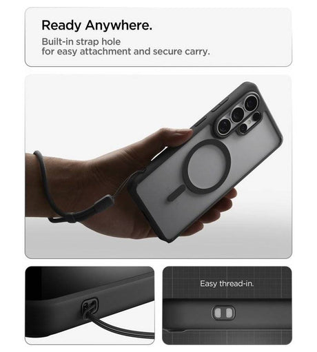 Magsafe Калъф за Samsung S26 Ultra, Spigen Ultra Hybrid Case, Черен (13)