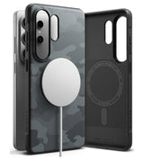 Magsafe Противоударен Калъф за Samsung S26 Ultra, Ringke Onyx Magnetic Camo Case, Черен