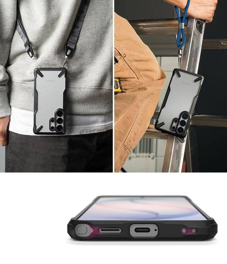 Противоударен Хибриден Калъф за Samsung S26 Ultra, Ringke Fusion X Case, Черен (9)