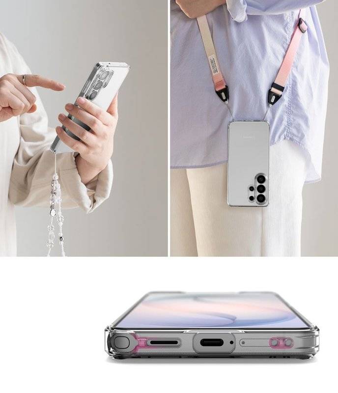 Противоударен Хибриден Калъф за Samsung S26 Ultra, Ringke Fusion Case, Прозрачен (9)