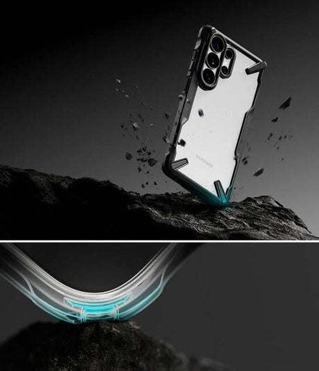 Противоударен Хибриден Калъф за Samsung S26 Ultra, Ringke Fusion X Case, Черен (6)