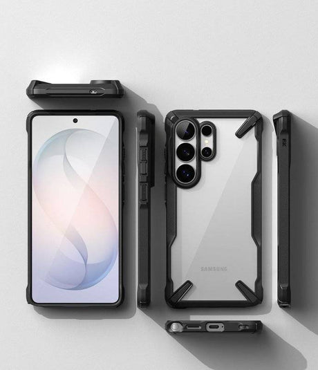 Противоударен Хибриден Калъф за Samsung S26 Ultra, Ringke Fusion X Case, Черен (8)