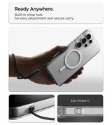Magsafe Калъф за Samsung S26 Ultra, Spigen Ultra Hybrid White Case, Прозрачен (13)