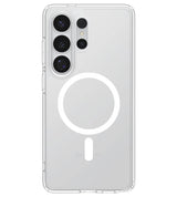 Magsafe Калъф за Samsung S26 Ultra, Spigen Ultra Hybrid White Case, Прозрачен (2)