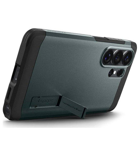 Magsafe Противоударен Калъф за Samsung S26 Ultra, Spigen Tough Armor Case, Зелен (7)