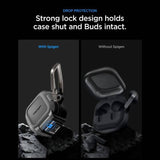 Противоударен Калъф за Samsung Buds 4 Pro/ 4, Spigen Lock Fit Case, Черен (10)