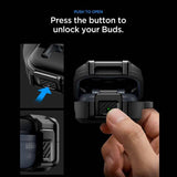 Противоударен Калъф за Samsung Buds 4 Pro/ 4, Spigen Lock Fit Case, Черен (7)