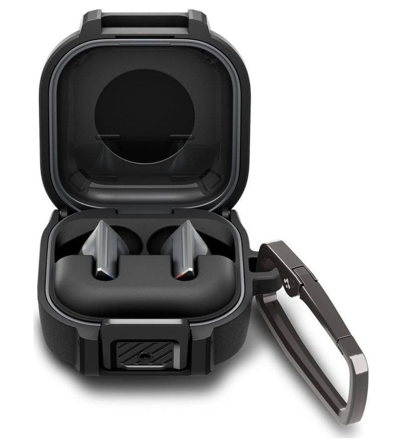Противоударен Калъф за Samsung Buds 4 Pro/ 4, Spigen Lock Fit Case, Черен (2)