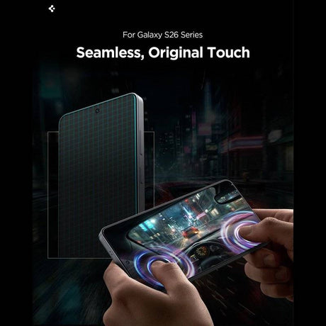 Стъклен Протектор за Samsung S26 Plus, Spigen EZ Fit Pro Glass tR, Прозрачен (10)